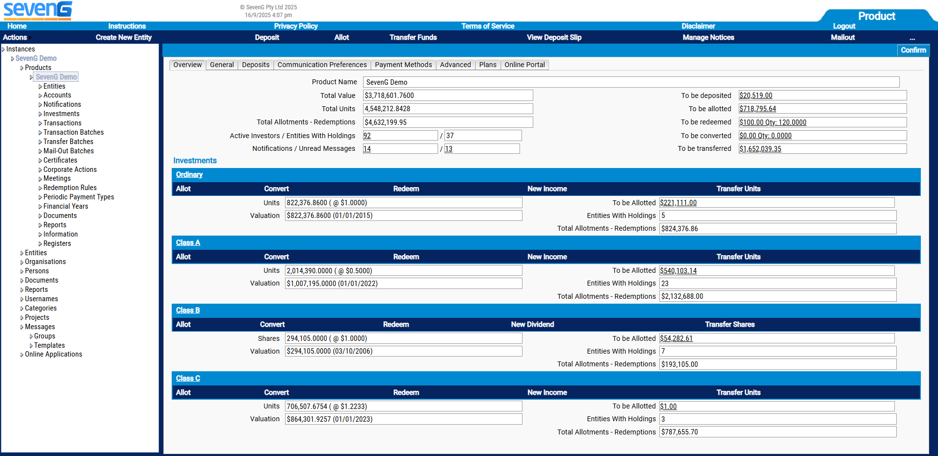 Registry Platform Interface